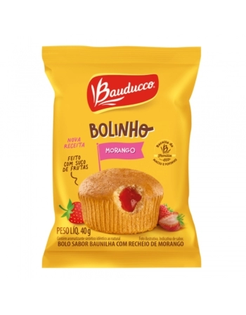 BOLINHO BAU/MORANGO BAUDUCCO 144X40G