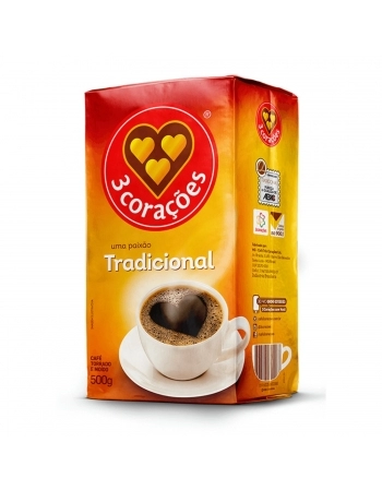 CAFE TRADICIONAL VACUO 3CORACOES 500G