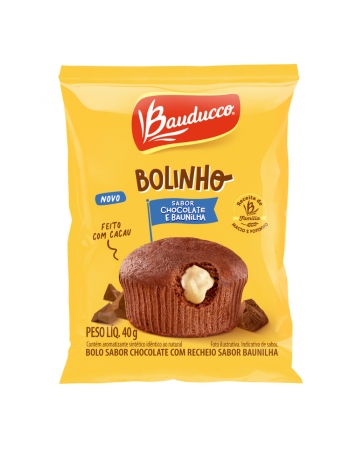 BOLINHO CHOCOLATE/BAUNILHA BAUDUCCO 144X40G