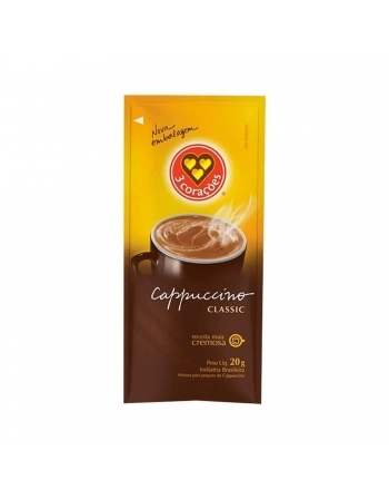 CAPPUCCINO CLASSICO 3CORACOES 10X20G
