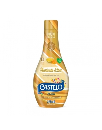 MOLHO SALADA MOSTARDA E MEL CASTELO 236ML