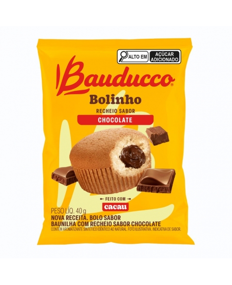 BOLINHO BAUNILHA C/CHOC BAUDUCCO 144X40G