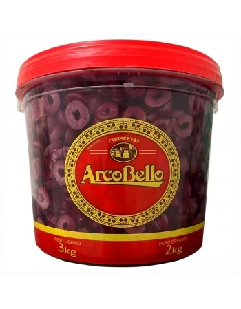 AZEITONA PRETA FATIADA ARCOBELLO 2 KG