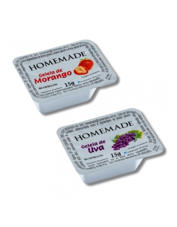 GELEIA MORANGO/UVA SACHET HOMEMADE 144X15G
