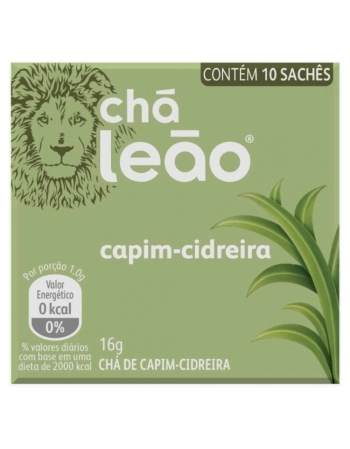 CHA CAPIM CIDREIRA SAQUINHO LEAO 10UN