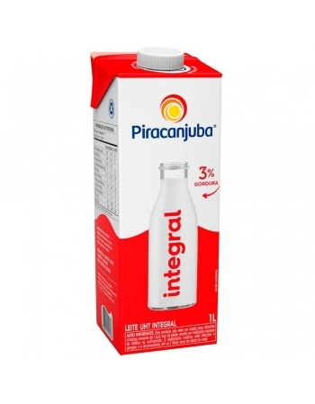 LEITE UHT INTEGRAL PIRACANJUBA 12X1L