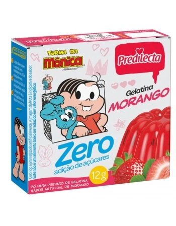 GELATINA DIET MORANGO PREDILECTA 12G