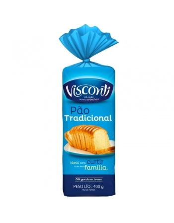 PAO TRADICIONAL VISCONTI 10X400G