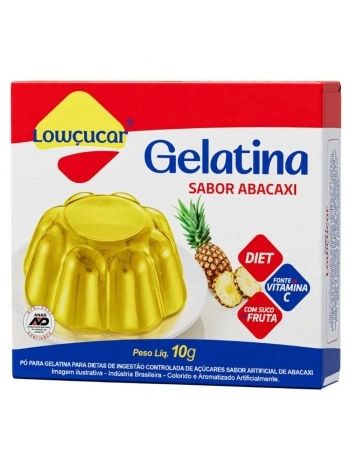GELATINA DIET ABACAXI LOWCUCAR 10G