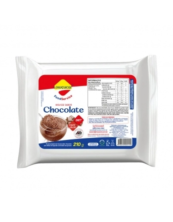 MOUSSE DIET CHOCOLATE LOWCUCAR 210G
