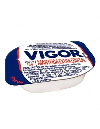 MANTEIGA C/SAL SACHET VIGOR 192X10G