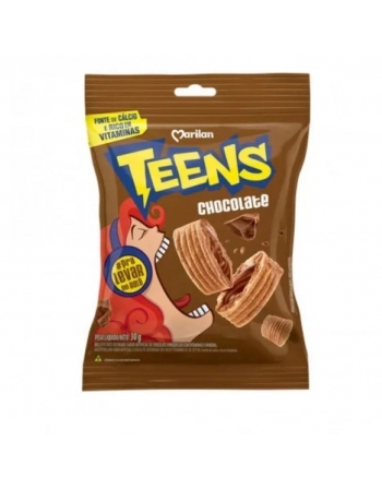 BISCOITO TEENS SNACK CHOCOLATE 200X10G