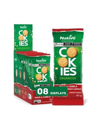 COOKIE ORG MACA C/ CANELA NATIVE 8X7X40G