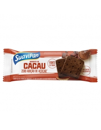 BISCOITO CACAU ZERO SUAVIPAN 15X36G