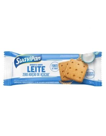 BISCOITO LEITE ZERO SUAVIPAN 15X36G