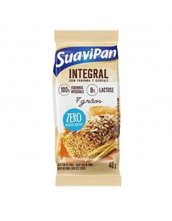 BOLINHO INTEGRAL 7 GRAOS ZERO SUAVIPAN 12X40G
