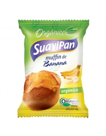 MUFFIN DE BANANA ORGANICO ZERO SUAVIPAN 12X40G