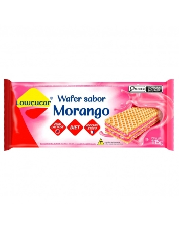 WAFER MORANGO ZERO LOWCUCAR 16X115G