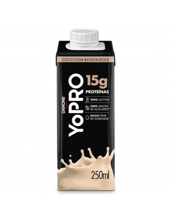 BEBIDA LACTEA YOPRO 15G COCO C/ BATATA DOCE 12X250ML