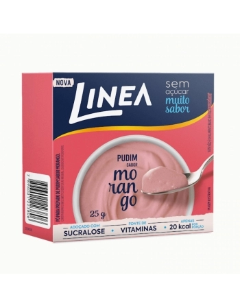 PUDIM DIET MORANGO LINEA 25G