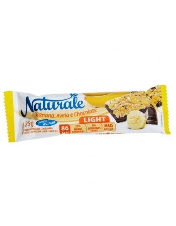 BARRA DE CEREAL BANANA/AVEIA/CHOCOLATE NATURALE DP24X25G