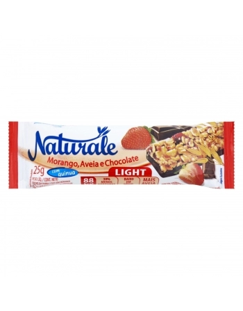 BARRA DE CEREAL MORANGO/AVEIA/CHOCOLATE NATURALE DP24X25G