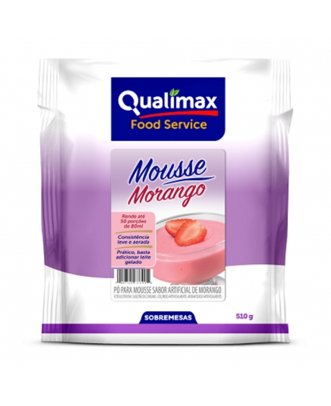 MOUSSE MORANGO QUALIMAX 510G