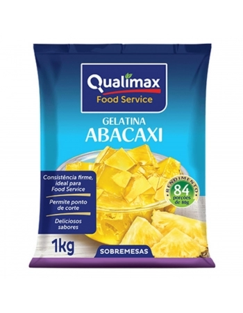 GELATINA ABACAXI QUALIMAX 1KG