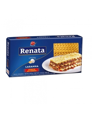 MASSA PARA LASANHA C/ OVOS RENATA 500G
