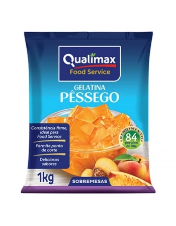GELATINA PESSEGO QUALIMAX 1KG